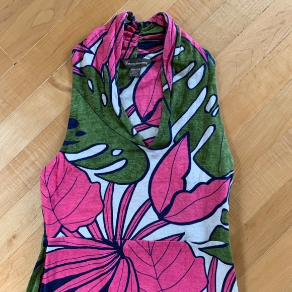 EUC- Tommy Bahama Tropical Print Sleeveless Maxi Dress XXS - Picture 3 of 7